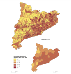 Mapa 2.12. Menys joves, menys dinamisme