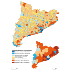 Mapa 2.5. Un nou cicle de repoblament rural?
