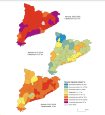 Mapa 2.9. Una immigració força repartida