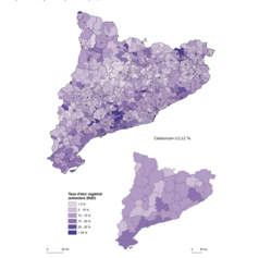 Mapa 3.5. La ruralitat més a recer de l’atur