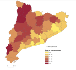Mapa 2.13. La penyora de l’envelliment rural