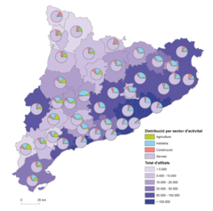 Mapa 3.14. Entre els serveis i la indústria